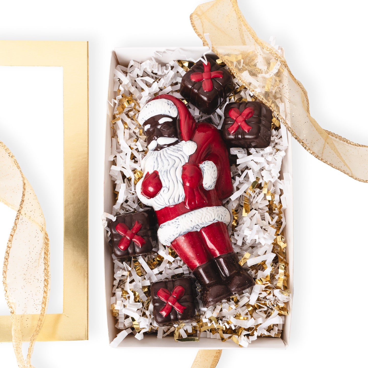 Dark Chocolate Santa Gift Set