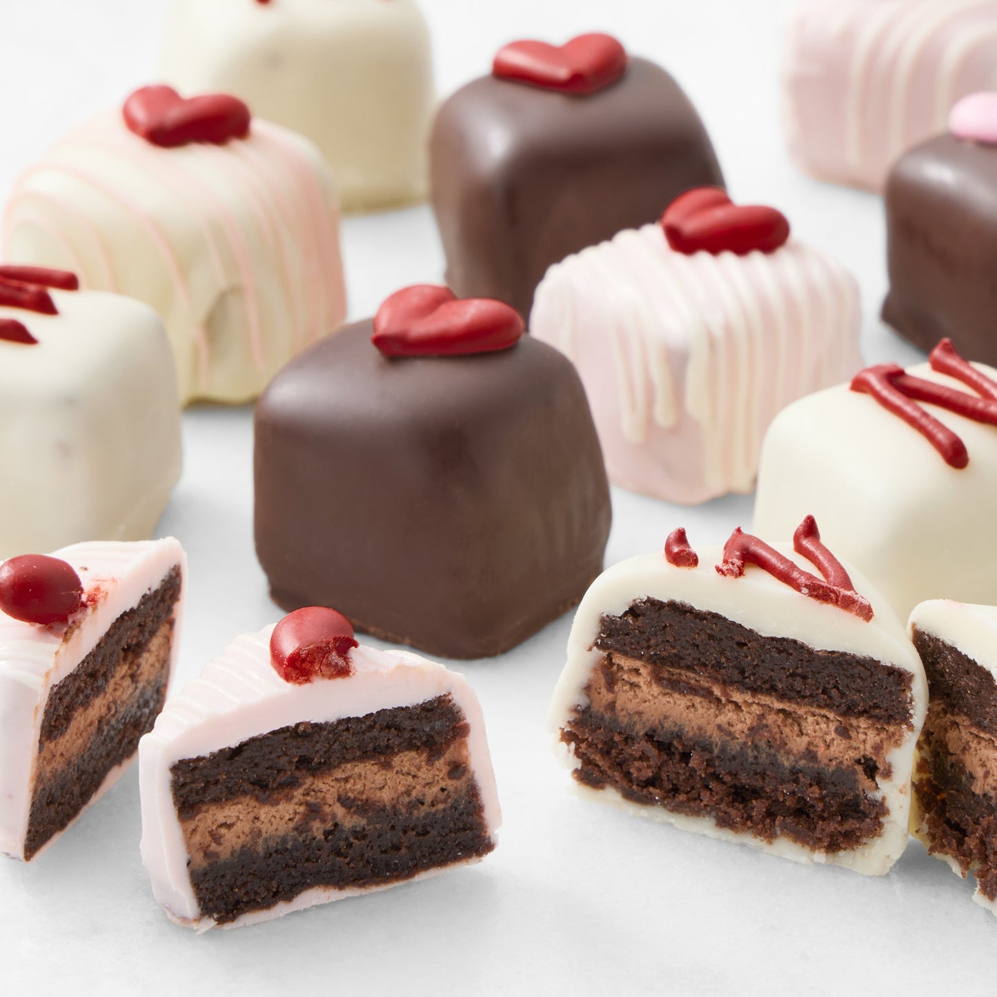 Valentine's Day Petit Fours, Set of 36