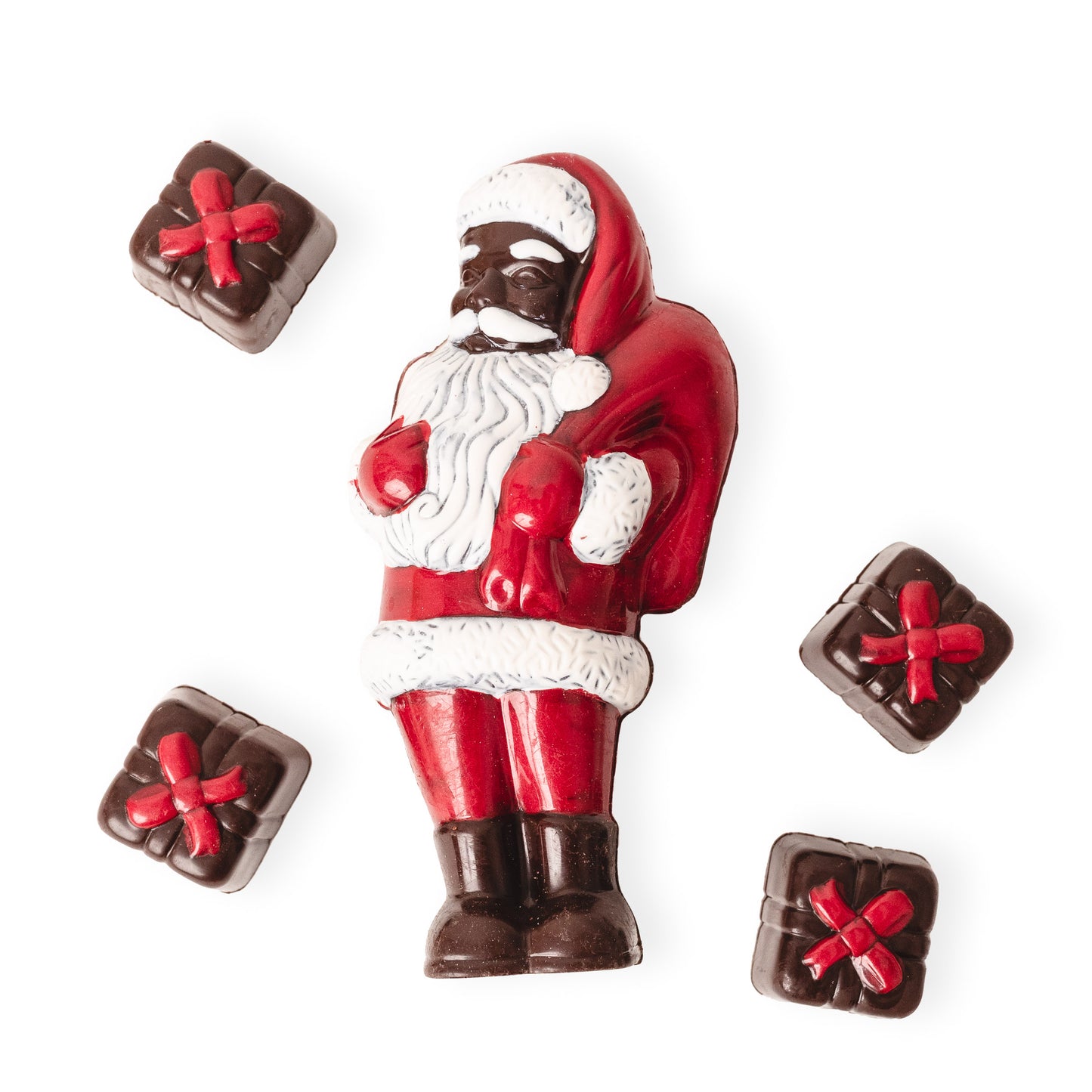Dark Chocolate Santa Gift Set